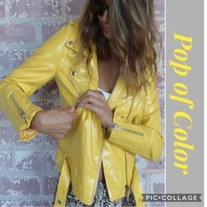 HP!!🎉🎉Fall Jacket-Motorcycle-Pop of Color